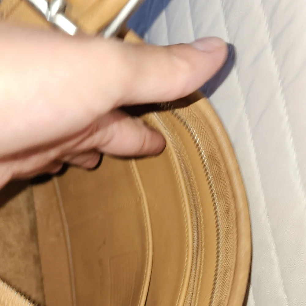 Vintage Coach Legacy Top Zip Camel/Tan Leather Bag - Picture 8 of 10